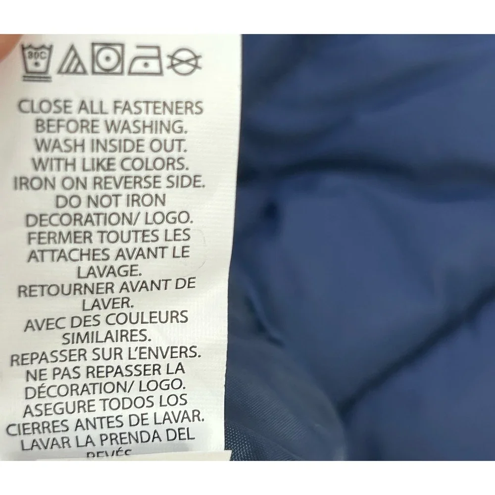 The Children's PLACE Toddler Boys 4T Hooded Puffer‎ Jacket Blue Water Resistant
